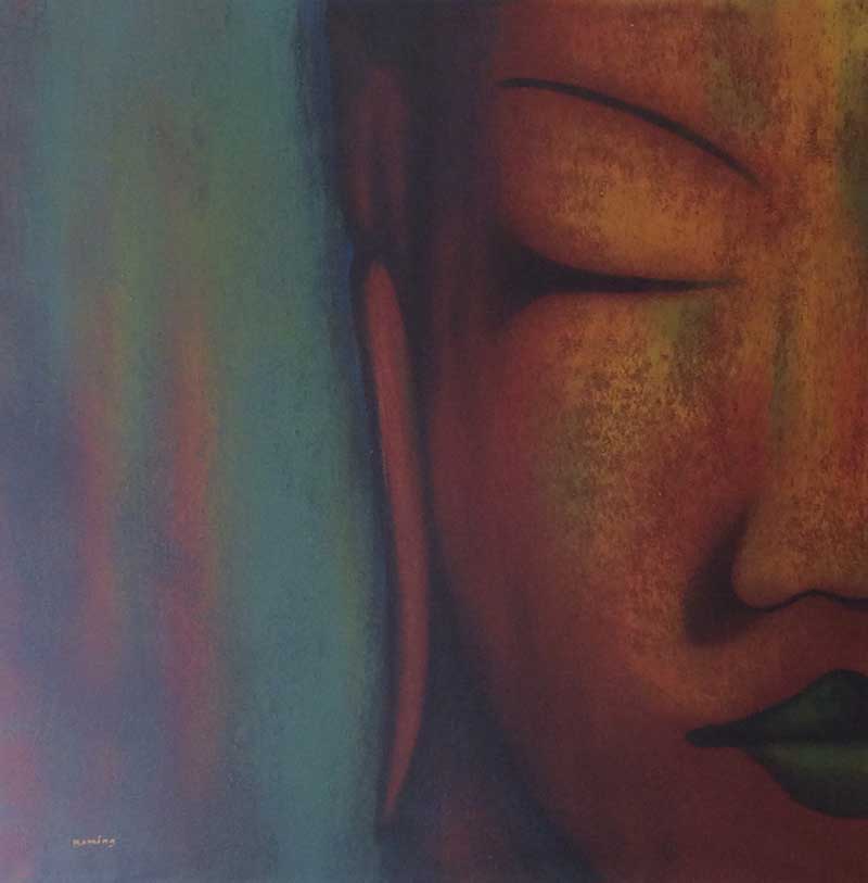 photograph of a buddha painting - we are the therapeutic agents of each other - action institute of california - jean campbell action insight blog - psychodrama training institute