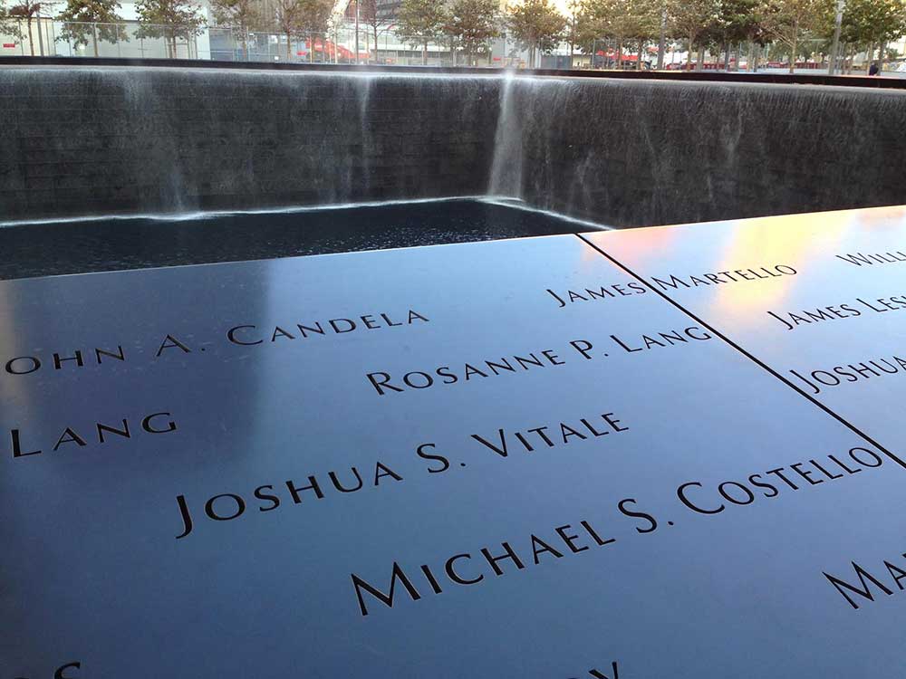 9-11 memorial - putting one foot in front of the other - trauma - action institute of california - jean campbell